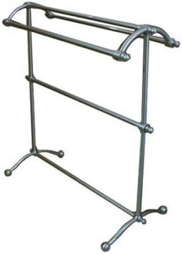 Main image of Kingston Brass CC2298 Free Standing Towel Rack - Satin Nickel