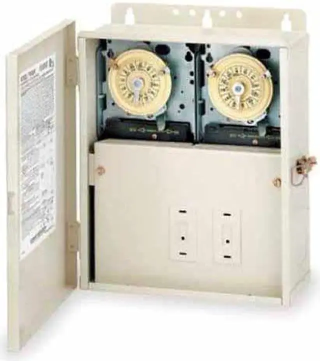 Alt view image 2 of 7 - INTERMATIC T10404R Electromechanical Timer,Swim Pool