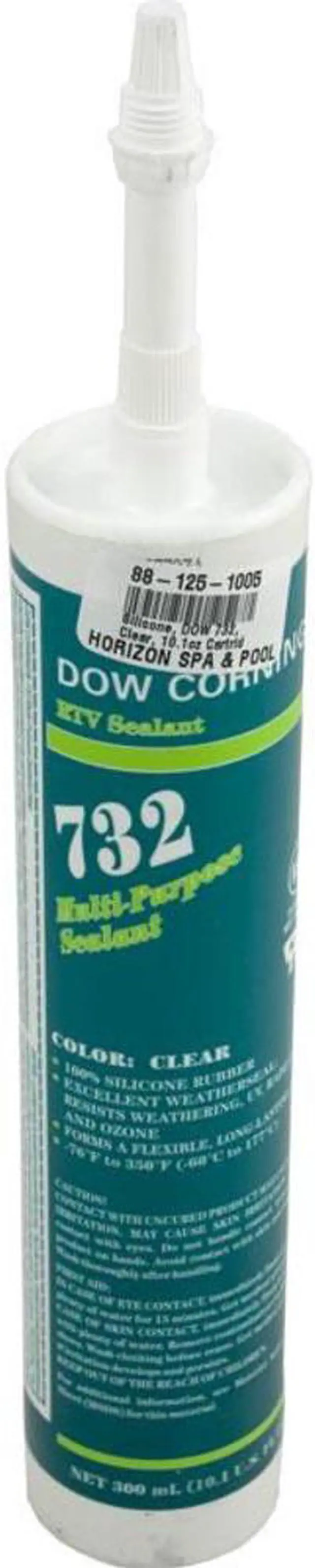 Alt view image 3 of 3 - DOW Corning DC-732-CLR-10.3 Cartridge Clear Silicone