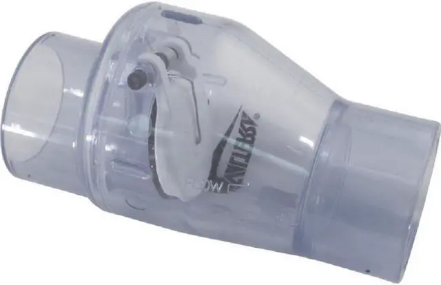 Alt view image 2 of 3 - Valterra 200-C15 1.5" Slip PVC Swing/Spring Combination Check Valve
