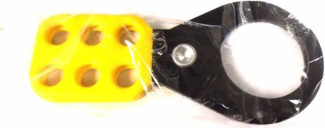 Alt view image 4 of 9 - BRADY T220 Lockout Hasp, Standard, 6 Lock, 5 In. L, Color: Yellow