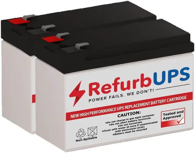 Alt view image 2 of 2 - RefurbUPS APC Smart-UPS 750 Rack Mount (SUA750R2X338) - Factory Fresh Compatible Replacement Battery Kit