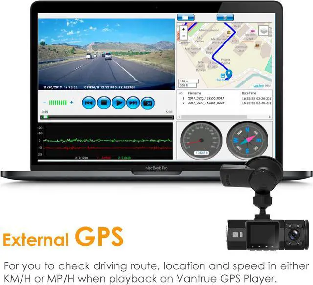 Alt view image 6 of 7 - Vantrue N2 Pro Uber Dual Dash Cam Infrared Night Vision, Dual Channel 1080P Front and Inside, 2.5K Single Front Car Accident Dash Camera, 24hr Motion Sensor Parking Mode, Support 256GB max
