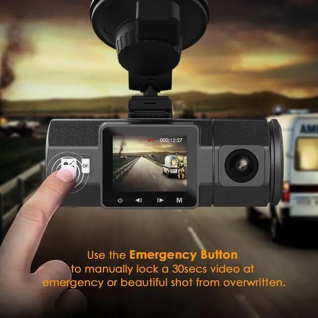 Alt view image 2 of 7 - Vantrue N2 Dual Dash Cam - 1080P FHD +HDR Front and Back Wide Angle Dual Lens In Car 1.5" LCD Dashboard Camera DVR Video Recorder with G-Sensor, Parking Mode & Super Night Vision