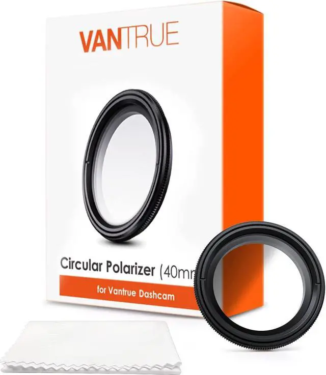 Alt view image 7 of 7 - Vantrue 40mm Ultra-Slim CPL Circular Polarizer Filter for Vantrue E1, E2, E3, E1 Lite Dash Cam, Reduce Glare and Reflection, Enhance Contrast