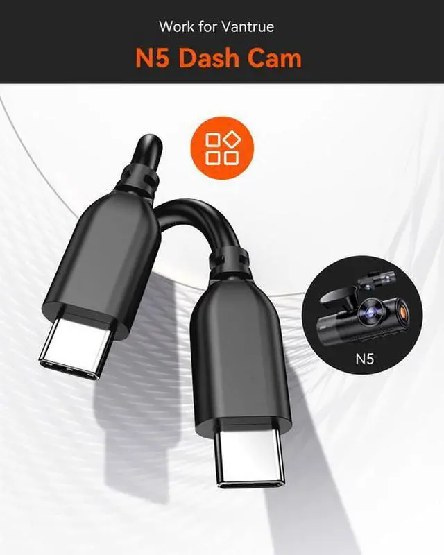 Alt view image 4 of 5 - Vantrue 49.2ft Rear Camera Cable for N5 Dash Cam, Compatible with SUV/ Pickup/Trucks/Minivan/Sedans/Trailers