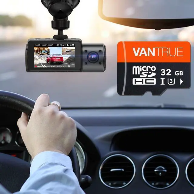 Alt view image 4 of 4 - Vantrue 32GB Micro SD Card with Adapter, U3 C10, UHS-I High Speed SD Card for Dash Cams & Home Security System Video Cameras