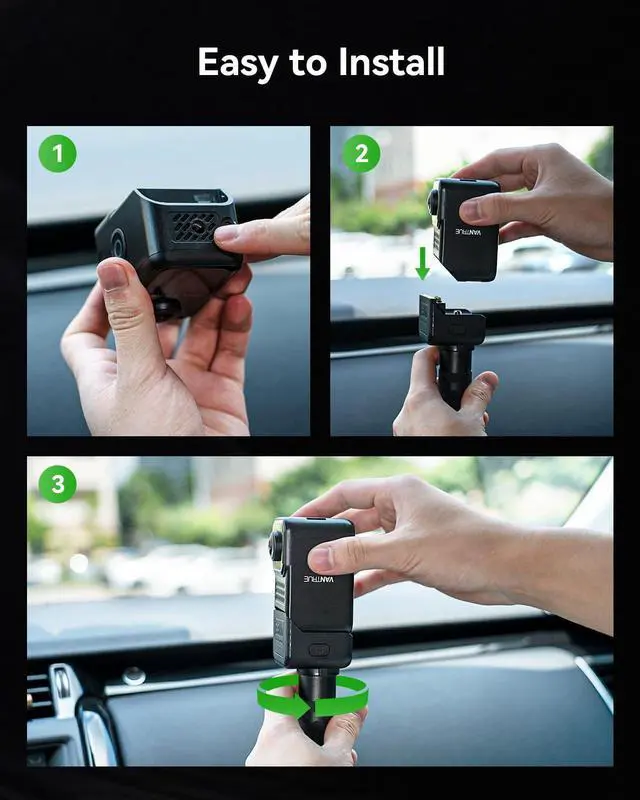 Alt view image 5 of 7 - Vantre E360 Tripod, Portable Tripod  for Video Recording Black