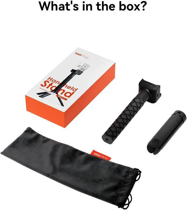 Alt view image 7 of 7 - Vantre E360 Tripod, Portable Tripod  for Video Recording Black