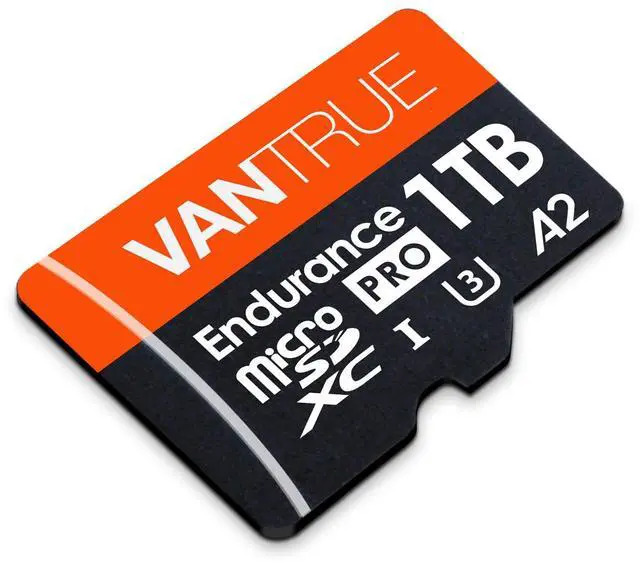 Alt view image 2 of 6 - Vantrue 1TB microSDXC UHS-I U3 4K UHD Video High Speed Transfer Monitoring SD Card with Adapter for Dash Cams, Body Cams, Action Camera, Surveillance & Security Cams