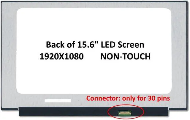 Main image of Fullcom's New 15.6 inch screen compatible with N156HGA-EA3 NT156FHM-N51 NT156FHM-N61 NT156FHM-N62 (no mountings) 30Pin eDP