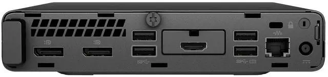 Alt view image 3 of 4 - HP EliteDesk 705 G4 mini Home and Business Desktop Mini Black (AMD Ryzen 5 PRO 2400GE 4-Core, 16GB RAM, 512GB SATA SSD, AMD RX Vega 11, Wifi, Bluetooth, 6xUSB 3.1, 3 Display Port (DP), Win 10 Pro)