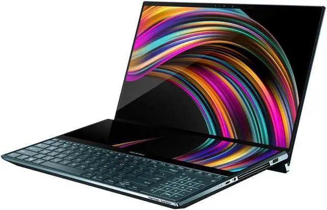Alt view image 2 of 6 - ASUS ZenBook Pro Duo UX581GV Gaming & Business Laptop (Intel i7-9750H 6-Core, 16GB RAM, 4TB PCIe SSD, 15.6" Touch  4K Ultra HD (3840x2160), NVIDIA RTX 2060, Wifi, Bluetooth, Webcam, Win 10 Pro)