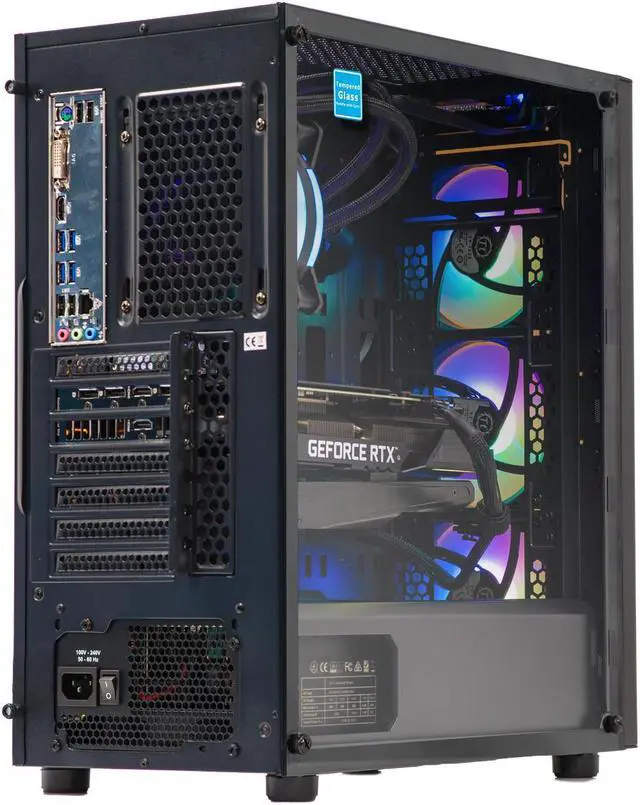 Alt view image 3 of 7 - Velztorm Archux CTO Gaming Desktop PC Black (Ryzen 7-5700X 8-Core, 32GB DDR4, 512GB PCIe SSD + 3TB HDD (3.5), GeForce RTX 3060 Ti 8GB, 120mm AIO, RGB Fans, 750W PSU, Win 10 Pro) VELZ0001