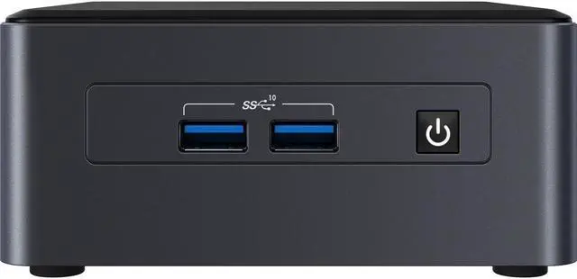 Alt view image 2 of 4 - Intel NUC 11 Pro NUC11TNHI30 Business Mini Desktop (Intel i3-1115G4, Intel UHD, 8GB DDR4, 128GB PCIe SSD + 500GB HDD, 2 Thunderbolt 3, WiFi 6, Bluetooth, 90W PSU, RJ-45, 2 HDMI, Win 10 Pro) (Renewed)