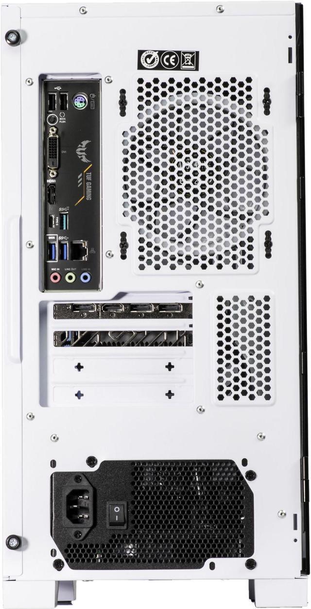 Alt view image 4 of 6 - Velztorm Nix Custom Built Gaming Desktop PC Snow White (AMD Ryzen 5 5600X 6-Core, 64GB RAM, 2TB PCIe SSD + 6TB HDD (3.5), Radeon RX 6900 XT, 1xUSB 3.2, 3xUSB 3.0, 1xHDMI, Win 10 Pro)