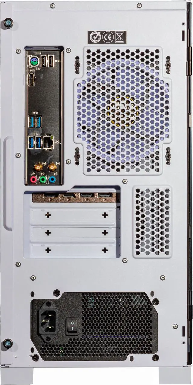 Alt view image 7 of 7 - Velztorm Tempix Custom Built Gaming Desktop PC White (Intel i5-10400F 6-Core, 32GB RAM, 512GB PCIe SSD + 2TB HDD (3.5), NVIDIA GeForce GTX 1660 Super, Wifi, Bluetooth, 5xUSB 3.0, 1xHDMI, Win 11 Pro)