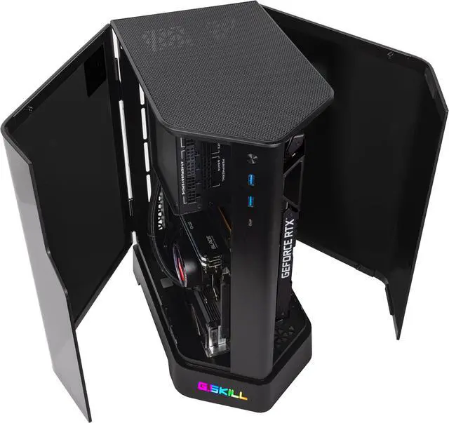 Alt view image 3 of 7 - Velztorm Zenix Custom Built SFF Gaming Desktop PC (AMD Ryzen 5 5600X 6-Core, 16GB DDR4, 1TB PCIe SSD, GeForce RTX 3070 8GB, WiFi 6, BT 5.2, 240 MM AIO,RGB Fans, 750W PSU, Win 10 Home)