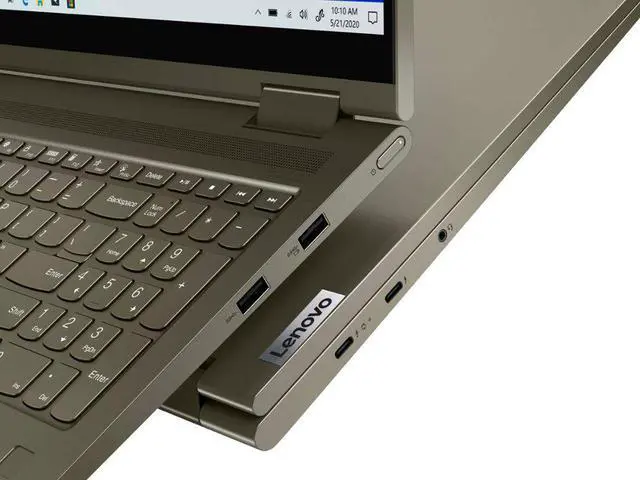 Alt view image 6 of 7 - Lenovo Yoga 7i 2-in-1 Laptop Dark Moss (Intel i7-1165G7 4-Core, 15.6" Touch  Full HD (1920x1080), 12GB RAM, 512GB SSD, Intel Iris Xe, Webcam, Wifi, Bluetooth, Backlit KB, Fingerprint, Win 11 Home)