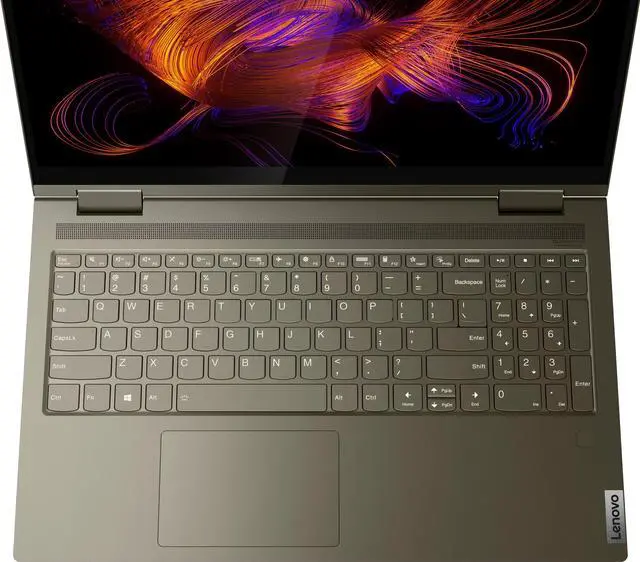 Alt view image 5 of 7 - Lenovo Yoga 7i 2-in-1 Laptop Dark Moss (Intel i7-1165G7 4-Core, 15.6" Touch  Full HD (1920x1080), 12GB RAM, 512GB SSD, Intel Iris Xe, Webcam, Wifi, Bluetooth, Backlit KB, Fingerprint, Win 11 Home)