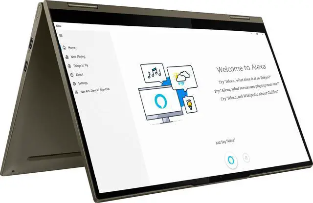 Alt view image 4 of 7 - Lenovo Yoga 7i 2-in-1 Laptop Dark Moss (Intel i7-1165G7 4-Core, 15.6" Touch  Full HD (1920x1080), 12GB RAM, 512GB SSD, Intel Iris Xe, Webcam, Wifi, Bluetooth, Backlit KB, Fingerprint, Win 11 Home)