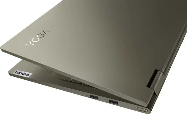 Alt view image 7 of 7 - Lenovo Yoga 7i 2-in-1 Laptop Dark Moss (Intel i7-1165G7 4-Core, 15.6" Touch  Full HD (1920x1080), 12GB RAM, 512GB SSD, Intel Iris Xe, Webcam, Wifi, Bluetooth, Backlit KB, Fingerprint, Win 11 Home)