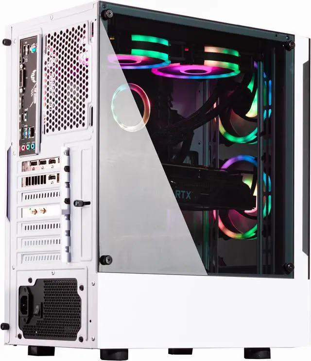 Alt view image 2 of 7 - Velztorm Marrox Custom Desktop White (AMD Ryzen 7 5800X 8-Core, 32GB RAM, 1TB  HDD, NVIDIA GeForce RTX 3060, Wifi, USB 3.2, HDMI, Win 10 Pro)