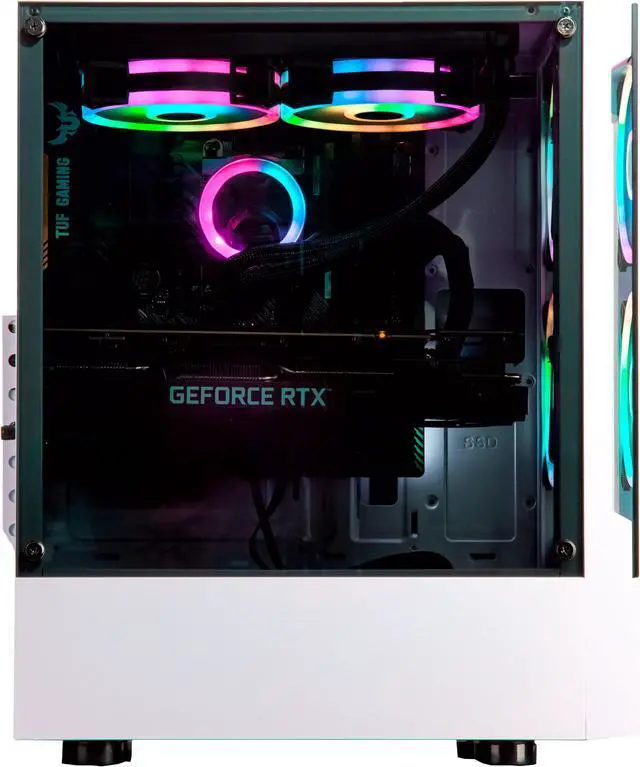 Alt view image 3 of 7 - Velztorm Marrox Custom Desktop White (AMD Ryzen 7 5800X 8-Core, 32GB RAM, 1TB  HDD, NVIDIA GeForce RTX 3060, Wifi, USB 3.2, HDMI, Win 10 Pro)
