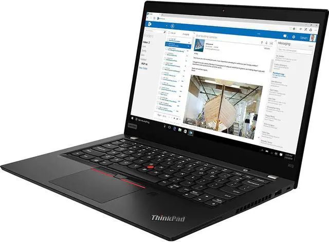 Alt view image 3 of 7 - Lenovo ThinkPad X13 Home & Business Laptop (Intel i5-10210U 4-Core, 13.3" 60Hz Full HD (1920x1080), Intel UHD, 8GB RAM, 256GB m.2 SATA SSD, Backlit KB, Wifi, USB 3.2, HDMI, Webcam, Win 11 Pro)