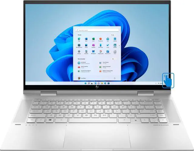 Alt view image 2 of 7 - HP ENVY x360 Home & Business 2-in-1 Laptop (Intel i5-1135G7 4-Core, 15.6" 60Hz Touch Full HD (1920x1080), Intel Iris Xe, 32GB RAM, 2TB PCIe SSD, Win 10 Pro) with Thunderbolt Dock WD19TBS
