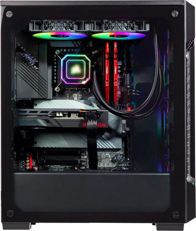 Alt view image 4 of 7 - Velztorm Fenrix Prebuilt Gaming Desktop PC Liquid Cooled (Intel i9-12900K 16-Core, Radeon RX 6800 XT 16GB, 16GB DDR4, 1TB m.2 SATA SSD, RGB Fans, 750W PSU, WiFi 6, BT 5.2, RJ-45, Win10H)