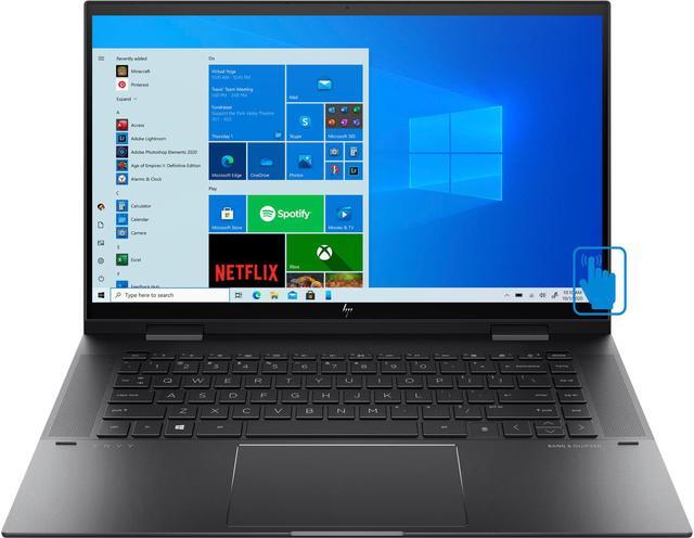 Main image of HP  ENVY x360 Home & Business 2-in-1 Laptop (AMD Ryzen 5 5500U 6-Core, 8GB RAM, 256GB PCIe SSD, 15.6" Touch  Full HD (1920x1080), AMD Radeon, Fingerprint, Wifi, Bluetooth, Webcam, Win 11 Pro)
