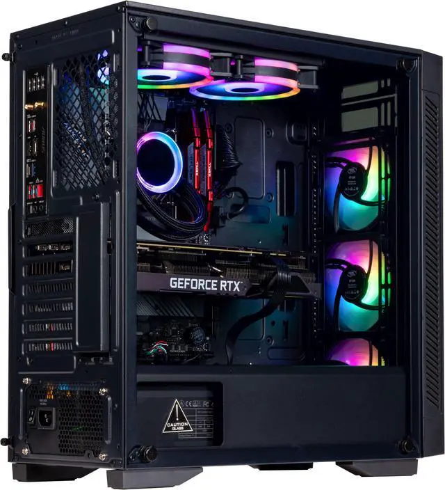 Alt view image 5 of 7 - Velztorm Aspix Custom Gaming Desktop Liquid-Cooled (Intel i9-12900K (Alder Lake) 16-Core, GeForce RTX 3080 10GB, 64GB DDR4, 2TB PCIe SSD, 240mm AIO, RGB Fans, WiFi 6, BT 5.2, Win10P)
