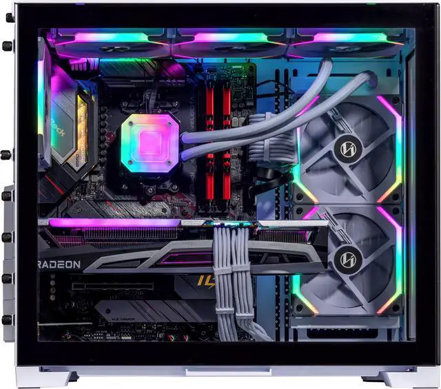 Alt view image 4 of 7 - Velztorm Mini Lux Gaming Custom Desktop (AMD Ryzen 9 5950X 16-Core, Radeon RX 6900 XT, 16GB RAM, 1TB PCIe SSD + 1TB  HDD, Wifi, USB 3.2, HDMI, Display Port, Win 10 Pro)