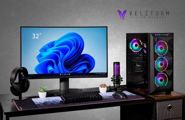 Velztorm Pilum Custom Built Powerful Gaming Desktop PC (AMD Ryzen 7 3700X  8-Core, 32GB RAM, 512GB PCIe SSD + 3TB HDD (3.5), NVIDIA GeForce RTX 3060,  