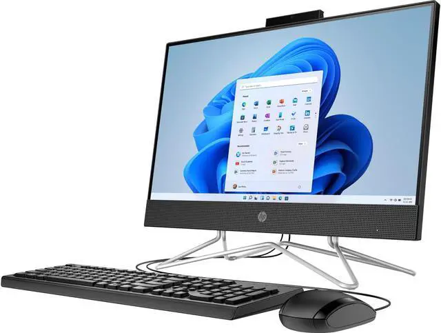 Alt view image 4 of 5 - HP 22-df10266t PC Home & Business All-in-One (Intel i3-1115G4 2-Core, 21.5" 60Hz Full HD (1920x1080), Intel UHD, 16GB RAM, 2TB PCIe SSD, Wifi, HDMI, Webcam, Bluetooth, SD Card, Win 11 Home)