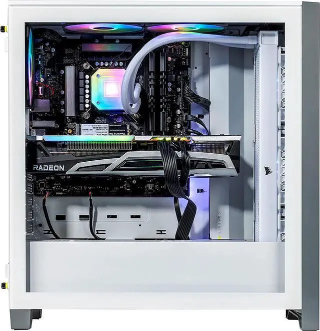 Alt view image 5 of 7 - Velztorm Argentux Custom Built Gaming Desktop PC White (Intel i7-10700F 8-Core, 32GB RAM, 1TB HDD (3.5), Radeon RX 6800 XT, Wifi, Bluetooth, 1xUSB 3.2, 1xUSB 3.0, 1xHDMI, Win 10 Pro)