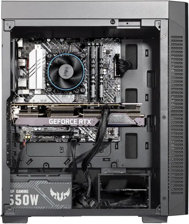 Alt view image 3 of 7 - Velztorm Pallidux Workstation Business Desktop PC (Intel i5-12400 (Alder Lake) 6-Core, GeForce GTX 1050 Ti 4GB, 32GB DDR4, 512GB PCIe SSD + 2TB HDD (3.5), AC WiFi, BT 5.1, Win10Home) VELZ0055