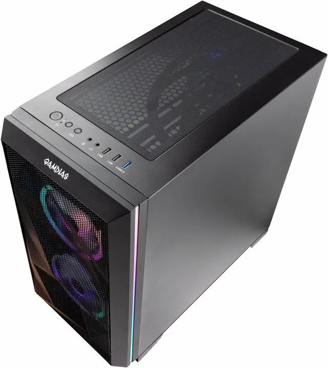 Alt view image 6 of 7 - Velztorm Mini Pilum CTO Gaming Desktop PC (AMD Ryzen 7 - 5700X 8-Core, GeForce RTX 3070, 64GB DDR4, 1TB PCIe SSD + 2TB HDD (3.5), 120mm AIO, RGB Fans, 750W PSU, WiFi 5, BT, Win11P) VELZ0058