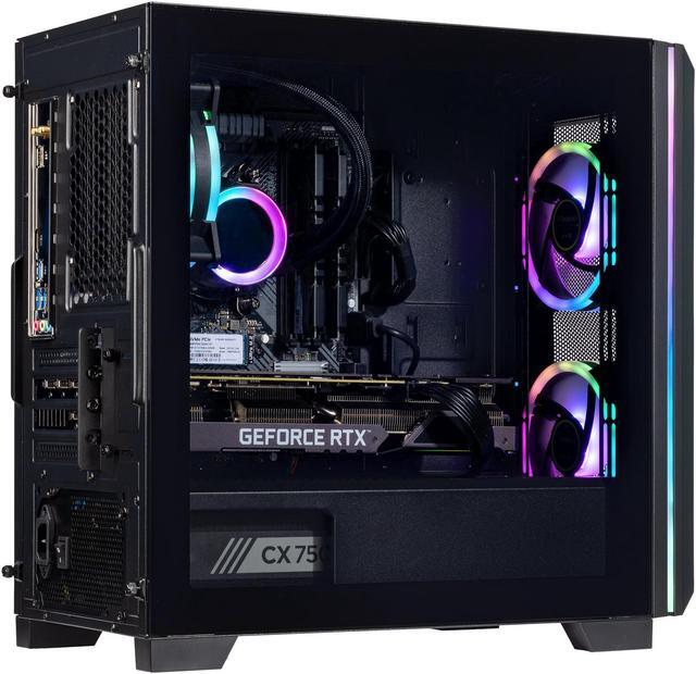 Alt view image 4 of 7 - Velztorm Mini Pilum CTO Gaming Desktop PC (AMD Ryzen 7 - 5700X 8-Core, GeForce RTX 3070, 64GB DDR4, 1TB PCIe SSD + 2TB HDD (3.5), 120mm AIO, RGB Fans, 750W PSU, WiFi 5, BT, Win11P) VELZ0058