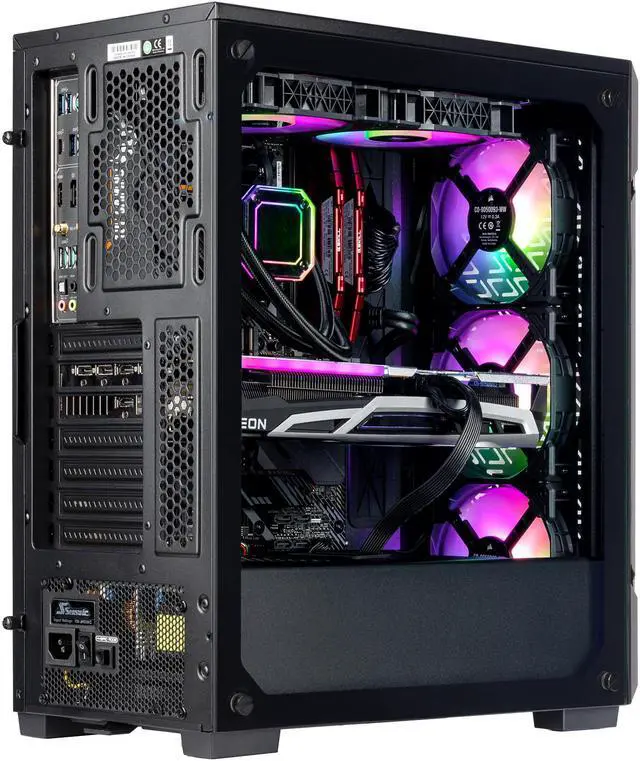 Alt view image 3 of 7 - Velztorm Ferrux Custom Built Gaming Desktop PC Black (AMD Ryzen 9 - 5900X 12-Core, 16GB RAM, 2TB PCIe SSD + 1TB HDD (3.5), Radeon RX 6900 XT, Wifi, 2xUSB 3.0, 1xHDMI, 1 Display Port (DP), Win 10 Home)
