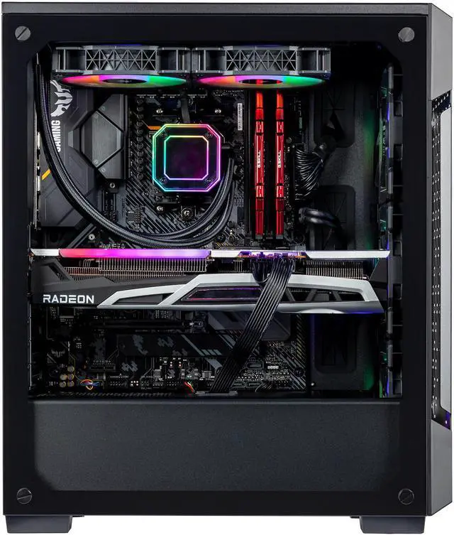 Alt view image 4 of 7 - Velztorm Ferrux Custom Built Gaming Desktop PC Black (AMD Ryzen 9 - 5900X 12-Core, 16GB RAM, 2TB PCIe SSD + 1TB HDD (3.5), Radeon RX 6900 XT, Wifi, 2xUSB 3.0, 1xHDMI, 1 Display Port (DP), Win 10 Home)