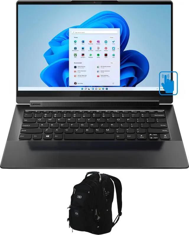 Main image of Lenovo Yoga 9i -14 Home & Entertainment 2-in-1 Laptop (Intel i7-1185G7 4-Core, 14.0" 60Hz Touch Full HD (1920x1080), Intel Iris Xe, 8GB RAM, 256GB SSD, Win 10 Home) with Travel & Work Backpack