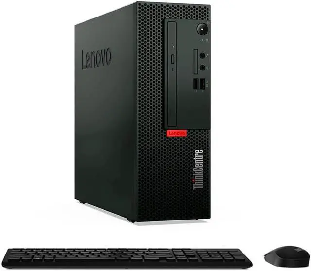 Alt view image 3 of 7 - Lenovo ThinkCentre M70c SFF Home & Business Mini Desktop (Intel i3-10100 4-Core, AMD Radeon 520, 4GB RAM, 120GB SATA SSD, HDMI, Display Port, Optical Drive, Win 10 Pro)