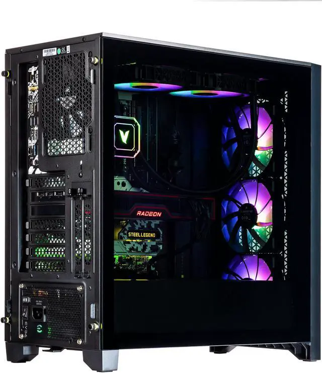 Alt view image 4 of 7 - Velztorm Armix CTO Gaming Desktop PC (AMD Ryzen 9 7900X 12-Core, Radeon RX 6900 XT, 16GB DDR5, 512GB PCIe SSD + 1TB HDD (3.5), 240mm AIO, RGB Fans, 1000W PSU, WiFi 6, BT 5.3, Win10Home) VELZ0068