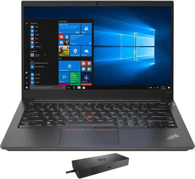 Main image of Lenovo ThinkPad E14 Gen 2 Home & Business Laptop (Intel i7-1165G7 4-Core, 14.0" 60Hz Full HD (1920x1080), Intel Iris Xe, 8GB RAM, 512GB SSD, Backlit KB, Wifi, Win 10 Pro) with WD19S 180W Dock