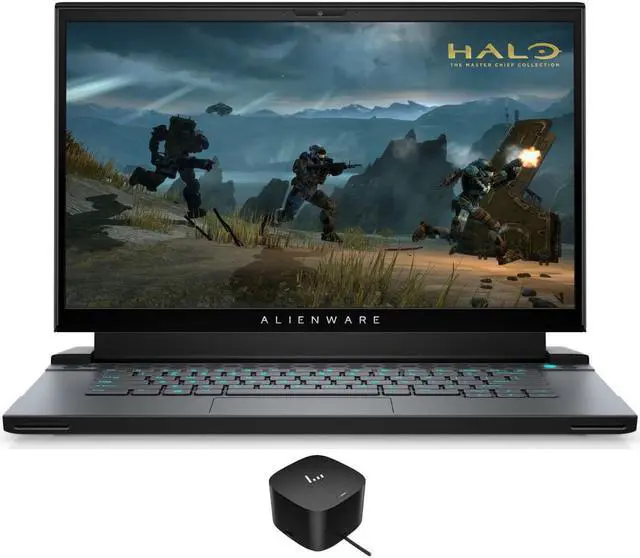 Main image of Dell Alienware m15 R4 Gaming Laptop (Intel i7-10870H 8-Core, 15.6" 300Hz Full HD (1920x1080), NVIDIA RTX 3070, 16GB RAM, 512GB SSD, Backlit KB, Wifi, USB 3.2, HDMI, Win 10 Home) with 120W G4 Dock