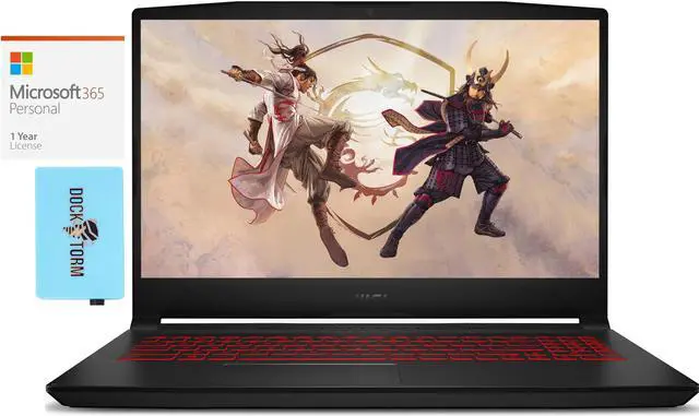 Main image of MSI Katana GF66 12UE-603 Gaming & Entertainment Laptop (Intel i7-12700H 14-Core, 15.6" 144Hz Full HD (1920x1080), GeForce RTX 3060, Win 11 Home) with Microsoft 365 Personal , Dockztorm Hub