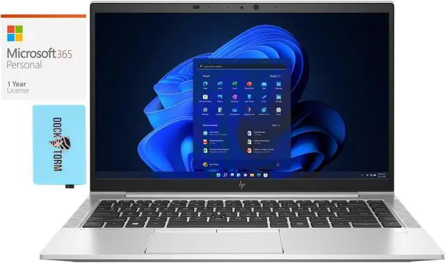Main image of HP EliteBook 840 G8 Home & Business Laptop (Intel i5-1145G7 4-Core, 14.0" 60Hz Full HD (1920x1080), Intel Iris Xe, 64GB RAM, Win 10 Pro) with Microsoft 365 Personal , Dockztorm Hub