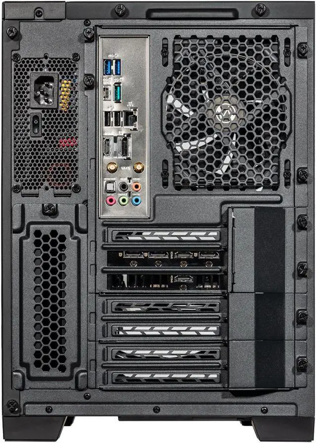 Alt view image 7 of 7 - Velztorm Galax CTO SFF Gaming Desktop PC Liquid-Cooled (AMD Ryzen 7 - 5800X 8-Core, Radeon RX 6900 XT 16GB, 32GB DDR4, 512GB PCIe SSD+2TB HDD (3.5), WiFi-N, RGB Fans, 750W PSU, Black, Win 10 Home)